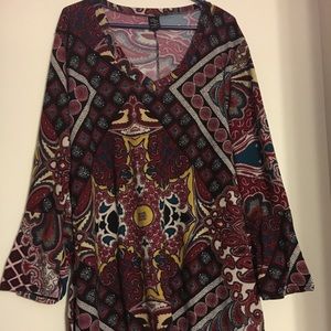 Flare bottom tunic